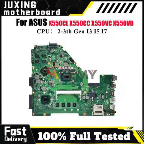 X550CC Laptop Motherboard For ASUS VivoBook Y581C R513C X550C A550V X552 X550CL X550CC X550VC X550VB