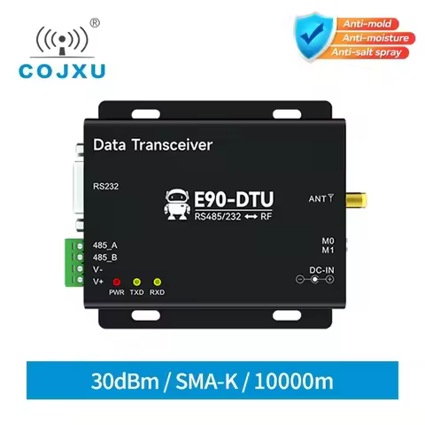 COJXU E90-DTU(900SL30) SX1262 Lora RS232 RS485 900Mhz 30dBm 10Km Range 0.3k~62.5kbps Wireless Lora M