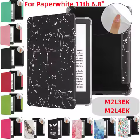 Silicon Case for Kindle Paperwhite 5 11th Generation Signature Edition 11th 6.8'' Case Transparent S