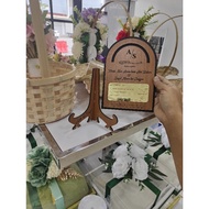 PLAGUE PLAK MAS KAHWIN HANTARAN AKAD NIKAH PERKAHWINAN PERTUNANGAN ENGRAVE MOCKUP CHECK MAHAR KAHWIN