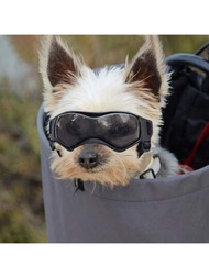 一對防紫外線、防霧氣、耐用、時尚的中型狗太陽眼鏡-戶外探險的完美寵物護目鏡