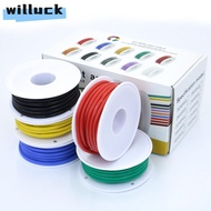 WILLUCK Flexible Silicone Wire Copper Wire  24/22/20/18AWG Stranded Cable