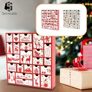 [Serenable] Advent Calendar Christmas Advent Calendar Creative Interactive Parent/Child Box Layout f