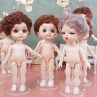 【YF】 Nude Body BOY Cute Face BJD Doll 13 Joint 16cm Blue Yellow eyes Little boys Make Up Toy kids Gift  Dolls