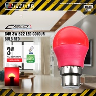 CIELO G45 [3W] MENTOL LED COLOUR BULB [B22]