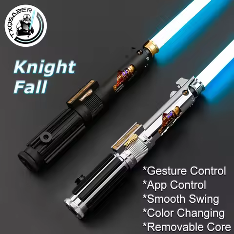 TXQSABER Anakin Lightsaber SNV4 Pixel Soundboard Smooth Swing Metal Crystal Handle With LED Strip Bl