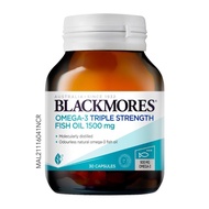 BLACKMORES Omega 3 Triple Strength 30S Fish Oil 1500mg Omega 3 500mg