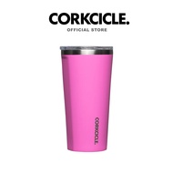 Corkcicle Water Bottle 16 oz (475 ml) Tumbler | Miami Pink Keeps Cold 9hrs Portable Glass