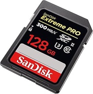 SanDisk SDSDXPK-128G-GN4IN Extreme Pro 128GB SDXC UHS-II U3 (Up to 300MB/s Read) Memory Card, Black