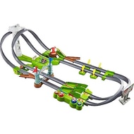Hot Wheels Mario Kart Circuit Track Set & 2 Toy Vehicles, Racing Playset Includes Booster
