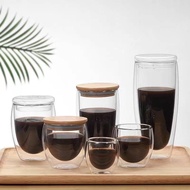 Heat-resistant Double Walls Glass Coffee Cup Borosilicate Glass Water Espresso Cup Insulated