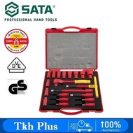 SATA 09267 20pcs 1/2" Dr VDE Insulated Socket Set | 1000V Rated, Safe for Live Circuits, Durable