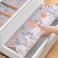 1 Roll Non-Slip Mat, EVA Waterproof Cabinet Liner, Non-Adhesive Chrysanthemum Pattern Drawer Liner, 