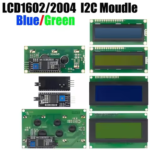 LCD 2004 1602 Module Blue Green Screen For Arduino LCD 16x2 20X4 Character UNO R3 Mega2560 Display P