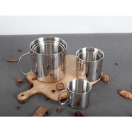 ((Rose Rose Rose984019store) 304 Stainless Steel Folding Cup/Outdoor Camping Picnic Cup/Climbing Water Cup/Convenient Portable Cup/Folding Cup/Storage Does Not Take Up Space