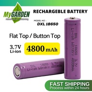 Bateri Boleh Cas Semula DXL 18650 3.7V Flat Top / Button Top Rechargeable Battery 4800mah ( 1pcs / Wholesale )