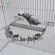 [Predolo] Bird Cage Perch Grinding Claws Birds Toy 304 Stainless Steel Grey Parrot Trimming Beak Nai