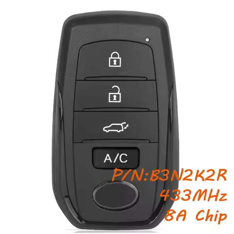 KEYECU B3N2K2R Smart Remote Key Fob for Toyota Land Cruiser 2022 2023 2024 2025 433MHz/434MHz P4 BA 