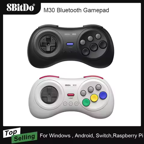 8BitDo M30 Bluetooth Gamepad Game Controller MD Style for Nintendo Switch PC macOS Android Raspberry