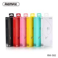 [ GENUINE ] Remax RM-502 Stereo Music Earbuds 3.5mm In Ear HiFi Bass Wired Earphone Noise reduce Headset with HD Mic