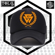 Triskelion Cap Mesh Cap Tau Gamma Phi Logo by Tol Apparel with