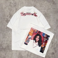 Rock Band Pull&Bear Oversize BJORK - T Shirt Vintage Oversize Bjork White Cotton 20s