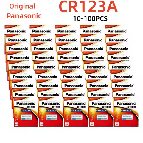 10-100Pcs Original Panasonic CR123A 3V Lithium For Arlo Camera Battery CR123A CR17345 DL123A EL123A 