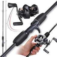 Malaysia Fishing Rod Fishing Reel Set 2 Section Casting Rod 7.2:1 Gear Ratio Spinning Reel Set Joran