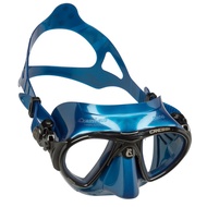 GJzt Cressi Nano Ultra Low Volume Free Diving Mask Tempered Glass 2 Window Integrated Dual Frame Bla