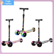 TINGLE with Flash Wheels Children Scooter Adjustable Height Foldable Kids Scooter High Quality Balance Bike 3 Wheel Scooter for 3-12 Year Kids