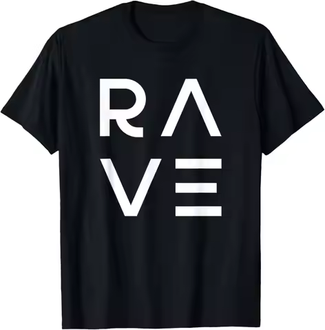 Rave Party Outfit EDM DJ Trance Techno Music T-Shirt Custom Printed Graphic T Shirts Customizable Vi