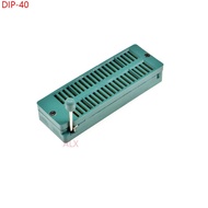 2PCS GREEN Gold DIP40 Universal ZIF ZIP IC SOCKET 40P DIP CHIP TEST Adaptor 40 PIN dip-40 40PIN 2.54