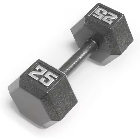 Marcy Cast Iron Hex Dumbbells Collection - 3-lb to 100-lb Available in Various Colors and Sizes for 