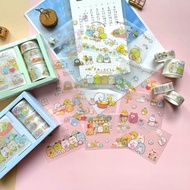 13pcs (5+8) Sumikko Gurashi Surrounding Anime Cute Cartoon Stickers Siamese Tape Combination Pocket Set Stickers