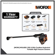 [WORX DIY] WG630E.5 20V 4.0Ah Cordless Hydroshot Portable High Pressure Cleaner / Washer with Power 