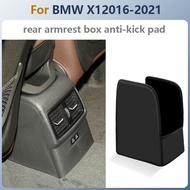 For BMW X3/IX3 2018-2023 Car Dedicated Armrest Box Anti Kick Pad Microfiber Leather Rear Air Outlet 