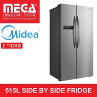 MIDEA MRM584S 515L SIDE BY SIDE FRIDGE (2 TICKS)