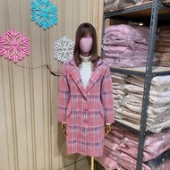 Kenzine [SALE PRELOVED] Coat wanita import Syifa fur woolen korean