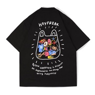 【Premium 220GSM 100% Cotton T-Shirt】GXG   Oversized Happiness Bag T-shirt top
