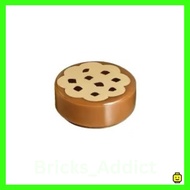 LEGO PARTS (GENUINE) 98138pb014 Tile decorated, Round 1x1 with Cookie Tan Frosting & Chocolate 35381