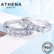 Athena Perhiasan Moissanite Asli Pasangan Hati Perak925 Berlian