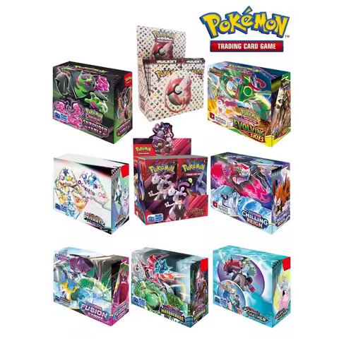 fun New Pokemon English Collection Card 360 Pokemon Booster Card Pack Sword and Shield Series Blind 