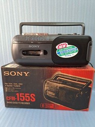 Sony CFM-155S Radio Cassette Recorder-AM/FM Made In Japan 卡式收錄音機 連原裝盒