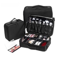 7 Tray Adjustable Makeup Bag Portable Cosmetic Case Storage Organizer Cartoon Compartment Zip