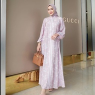 Dress Muslim Mandjha IvanGunawan - Beauty Orhcid Pink | Abaya gamis