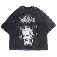Patternmerch "sir David Attenborough" Oversize T-shirt | Washed tee | Vintage T-SHIRT