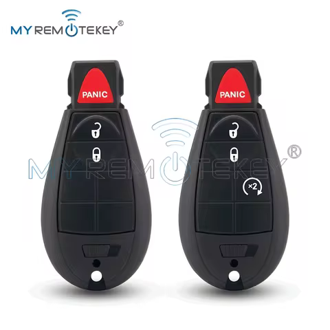REMTEKEY Remote Car Key Shell Fobik Key Case FCC GQ4-53T 3/4Buttons for Dodge RAM 2013 2014 2015 Jee