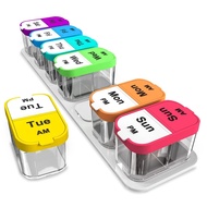 Extra Large Weekly Pill Organizer 2 Times A Day, Pill Box 7 Day Am Pm to Hold Daily Medicine Vitamin