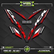 STRIPING VARIO 125 NEW GEN1 MOTIF 6 TRANSPARENT STICKERS UV STICKER HONDA VARIO 125i GEN 1 CLEAR