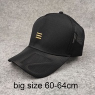 Baseball cap high top breathable mesh peaked cap leisure fashion big head plus size trucker caps